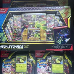 Pokemon 5 Lot 3 Mega Zygarde ex Premium Collection Box Plus (2) 3 Pack Blisters - Image 2