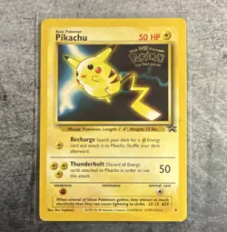 Pokemon TCG Pikachu Promo 4 Kids WB Promos WOTC 1999 English 50 HP Basic - Image 1