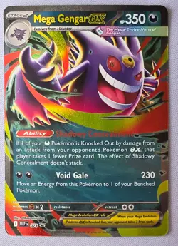 Mega Gengar ex 073 Me: Mega Evolution Promo Holo MINT Pokemon Card - Image 1