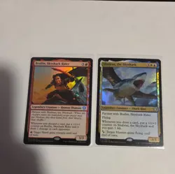 1x Shabraz, the Skyshark FOIL + 1x Brallin, Skyshark Rider FOIL NM C20 MTG - Image 1