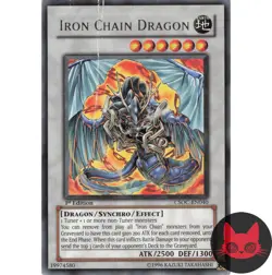 Yugioh Iron Chain Dragon CSOC-EN040 Rare 1st Edition MP - Image 1