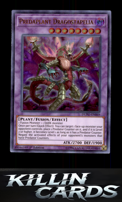 1st Edition Predaplant Dragostapelia DUPO-EN069 Ultra Rare Duel Power YuGiOh Car - Image 1