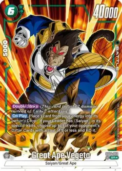 Lightly Played DBS Fusion World Great Ape Vegeta (Alternate Art) - FB04-052 - S - Image 1