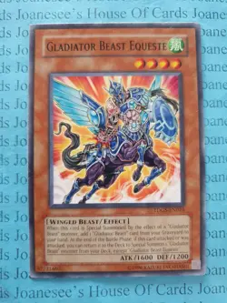 TDGS-EN024 Gladiator Beast Equeste Yu-Gi-Oh Card English Unl - Image 1