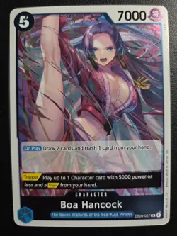 Boa Hancock EB03-026 SR ONE PIECE Tcg Card Game NM Blue - Image 1