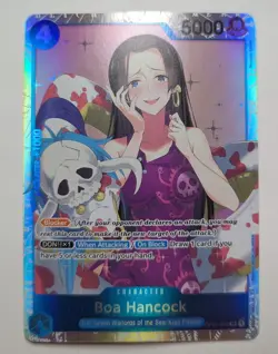 Boa Hancock OP01-078 PRB01 Super Rare Holo Foil One Piece TCG Card Game NM - Image 1