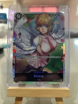 Stussy Super Rare OP07-085 SR 500 Years In The Future One Piece TCG English - Image 1