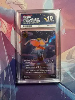 Dumbo Ninth Wonder of the Universe Fabled Enchanted #228 ACE 10 - Disney Lorcana - Image 1