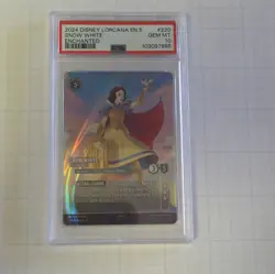 Disney Lorcana Snow White Fair-Hearted Enchanted 220/204 PSA 10 Shimmering Skies - Image 1