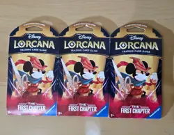 🔥Disney Lorcana TCG The First Chapter Factory Sealed Blister Booster Packs x3🔥 - Image 1