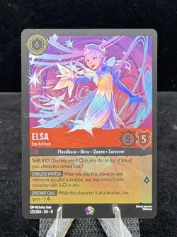 Disney Lorcana-Winterspell-Elsa-Ice Artisan-#123-Cold Foil-M/NM - Image 4