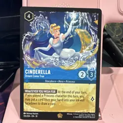Ravensburger Disney Lorcana Cinderella - Dream Come True 155/204 Cold Foil - Image 1