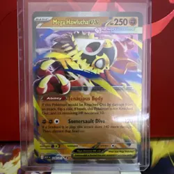 Mega Hawlucha ex 116/217 Double Rare ASCENDED HEROES Near Mint Pokemon Card - Image 1