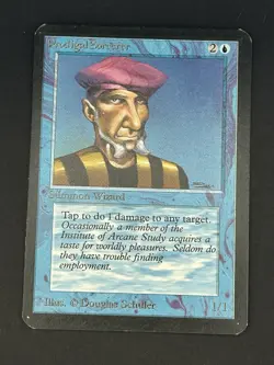 Alpha Prodigal Sorcerer - Lightly Played LP - 1993 MTG - Douglas Shuler Art - Image 1