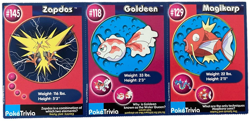 Lot of 3 Pokemon Poke Trivia Burger King Cards 1999 Zapdos #145 - Image 1