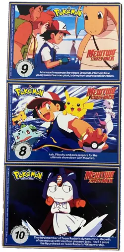 Lot of 3 Pokemon Poke Trivia Burger King Cards 1999 Zapdos #145 - Image 2