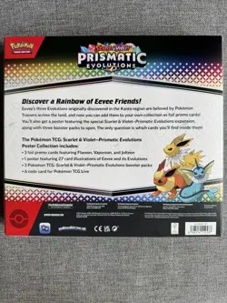 Pokemon TCG Scarlet & Violet Prismatic Evolutions Poster Collection Box - Image 2