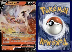 Reshiram V 024/195 Holo V Rare Silver Tempest Pokemon Holo NM/M - Image 2