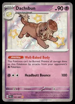 Dachsbun SV: Paldean Fates Holo 161/091 Pokemon TCG - Image 1