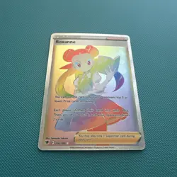 POKEMON ASTRAL RADIANCE ROXANNE SECRET 206/189 TCG HOLO NM - Image 4