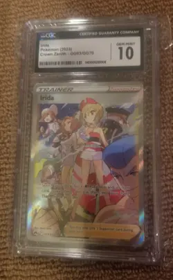 CGC Gem Mint 10 Pokemon Irida Crown Zenith GG63/GG70 - Image 1