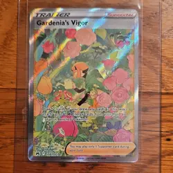 Pokemon Gardenia's Vigor Ultra Rare Full Art Holo Crown Zenith GG61/GG70 - Image 1