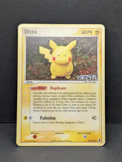 Ditto - Pikachu 39/113 EX Delta Species Reverse Holo Rare Pokemon TCG ITALIAN MP - Image 3