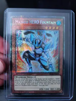 Yu-Gi-Oh! Masked HERO Fountain (Starlight Rare) BLGG-EN029 1st Edition Near Mint - Image 1