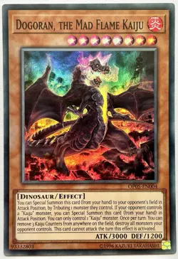 OP05-EN004 Dogoran, the Mad Flame Kaiju - Super Rare UNL Lightly Played YuGiOh - Image 1