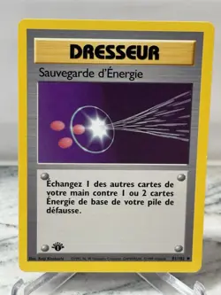 1999 Pokemon 1st Edition French Sauvegarde d energie Energy Retrieval #81/102 NM - Image 1