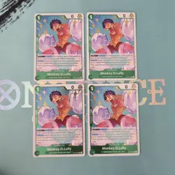 X4 OP16-034 Monkey D Luffy English Rare One Piece Cards - Image 1