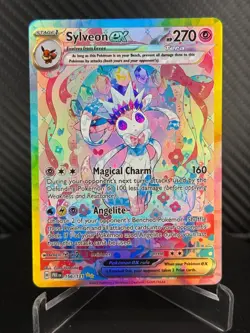 Sylveon ex 156/131 SV Prismatic Evolutions SIR Full Art Holo English (REPLIK) - Image 1