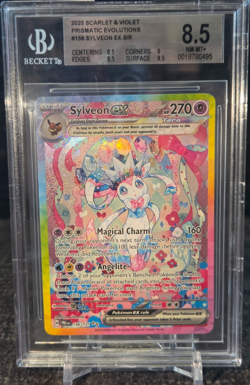 Sylveon Ex 156/131 Sv: Prismatic Evolutions SIR BGS 8.5 Full Art Holo Promo - Image 1