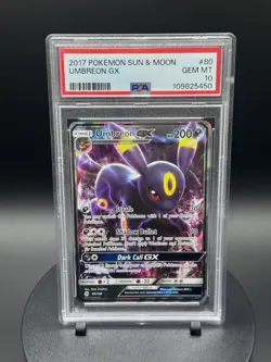 Pokemon PSA 10 2017 Sun & Moon Umbreon GX 80/149 English Holo Ultra Rare - Image 2