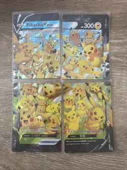 Pikachu V-Union [Set of 4] SWSH: Sword & Shield Promo Cards Holo - Image 1