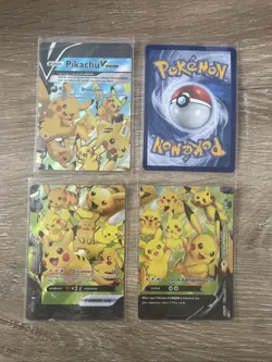 Pikachu V-Union [Set of 4] SWSH: Sword & Shield Promo Cards Holo - Image 4