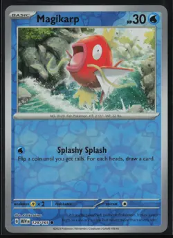 Magikarp 129/165 Pokemon 151 Common Near Mint Reverse Holo Card - Image 1