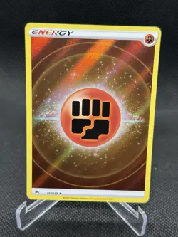 POKEMON FIGHTING ENERGY 157/159 FULL ART TEXTURE CROWN ZENITH NM CARD - Image 1