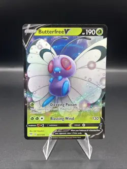 Butterfree V 001/189 Darkness Ablaze - Ultra Rare Full Art Pokemon Card NM/M+ - Image 1