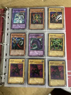 Konami Yu-Gi-Oh! TCG LDD 1st Edition Mixed 183-Card Lot Binder - Image 2