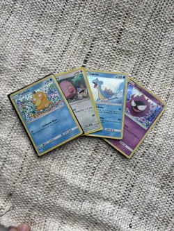 2018/19 McDonalds Pokemon Cards Lot Of 4 Psyduck Gastly Lapras Chansey - Image 1