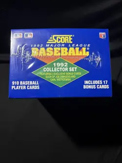 1992 Score Collector Set Factory Sealed (Blue) Box with 17 Bonus Cards 910 Cards - Image 5