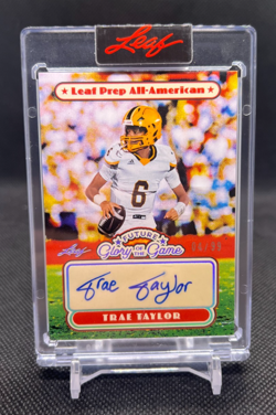 2025 Leaf Glory of the Game TRAE TAYLOR Authentic Auto Autograph /99 - Image 1