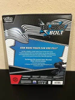 Pokemon TCG: Black Bolt Binder Collection *FACTORY SEALED* - Image 2