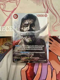One Piece TCG Edward Newgate OP02-004 SP Parallel Kingdoms of Conspiracies - Image 1
