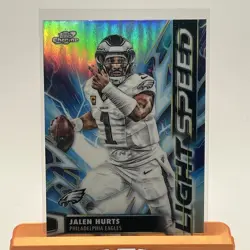 2025 Topps NFL Cosmic Chrome Jalen Hurts Lightspeed LS-9 CB1 - Image 1