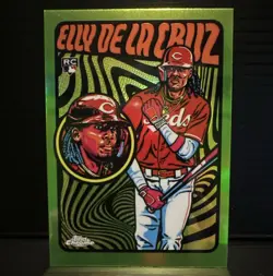 Topps 2024 Chrome Ultraviolet All-Stars Elly De La Cruz UV-1 RC Reds - Image 1