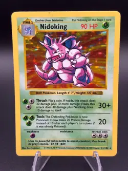 Nidoking 011/102 Base Set (Shadowless) Holo - Image 1