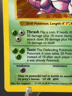 Nidoking 011/102 Base Set (Shadowless) Holo - Image 5