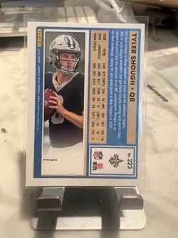 2025 Donruss Optic TYLER SHOUGH RC Green Hyper Rated Rookie #223 RC Saints - Image 2
